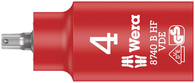 Wera 8740 B VDE HF Binnenzeskant Zyklop Bitdop, geïsoleerd, 3/8"