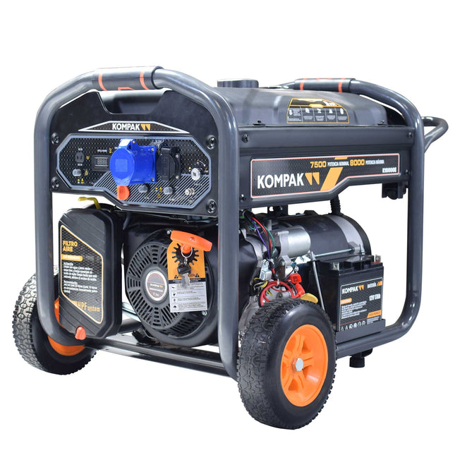 KOMPAK K10000E benzine aggregaat 7500W 230V