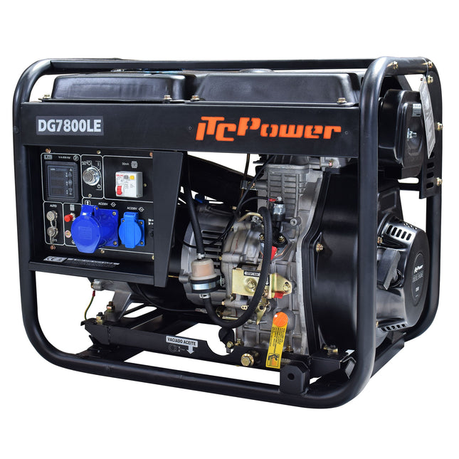 ITCPOWER DG7800LE diesel generator 6000W 230V