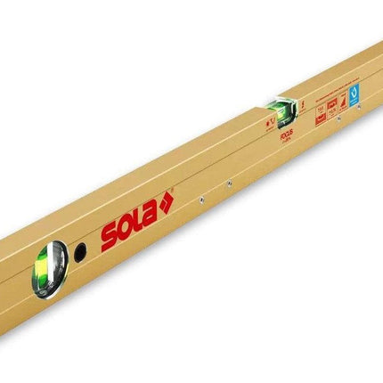 Sola Alu Blokwaterpas 200cm 2 libellen 0,50mm/m magnetisch