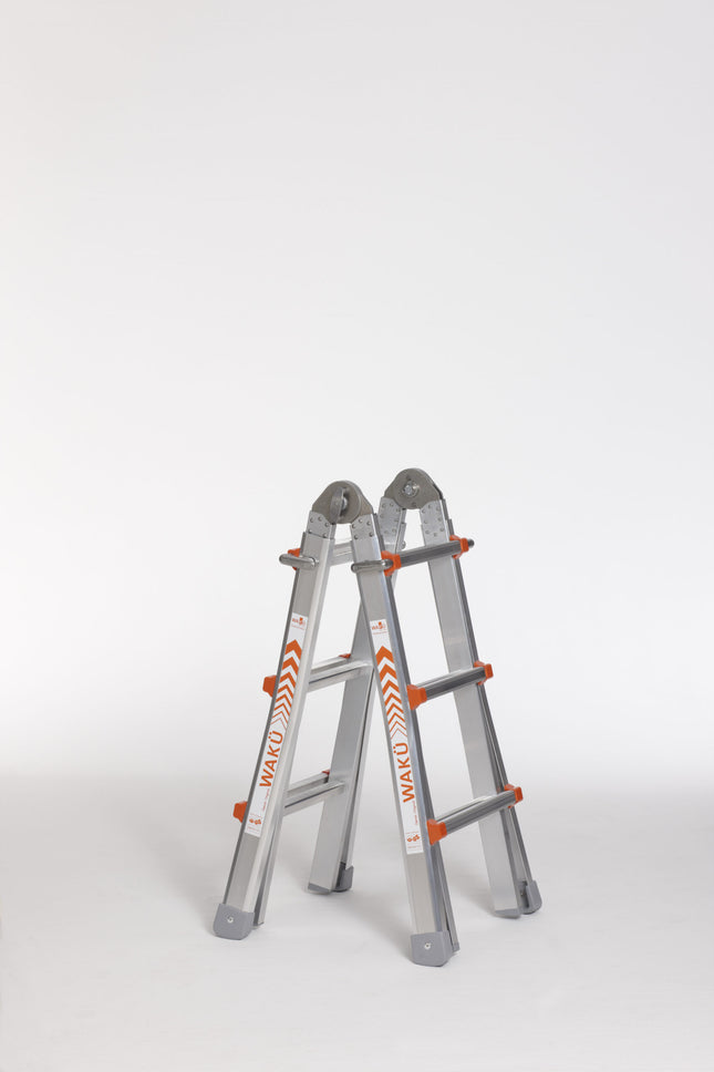 Waku Telescoopladder 4x3 sporten- 1413800100
