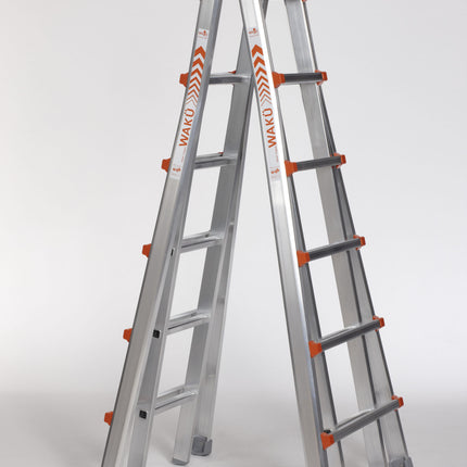 Waku telescoopladder 4x6 sporten- 1413800103