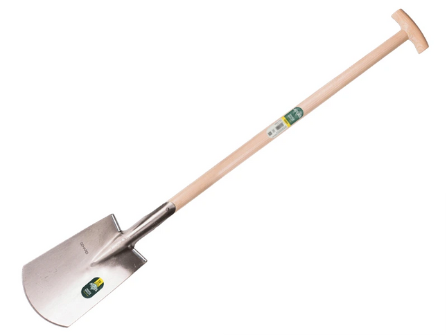 ATLAS DIAMANT spade met ronde opstap en T steel 90 cm - 828700