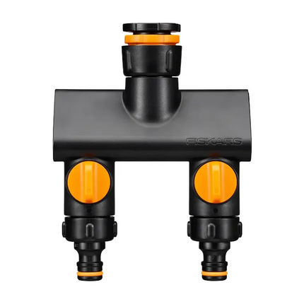 FISKARS Kraankoppeling 2 weg waterverdeler On/Off - 1027092