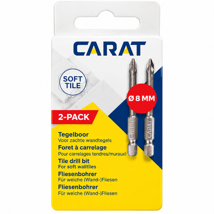 Carat ETG tegelboor 2-pack 8 mm - ETG0080000