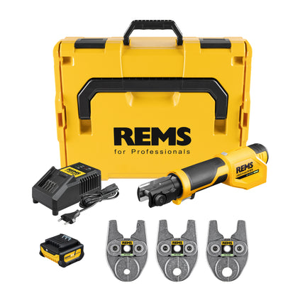 Rems perstang Mini-Press S 12V A2-22kN Set ACZ 12+16+20 in L-Boxx - 401070R220