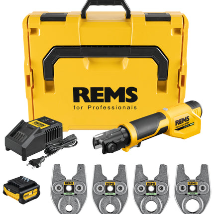 Rems perstang Mini-Press S 12V A2-22kN Set TH 16+20+26+32 in L-Boxx - 401078R220