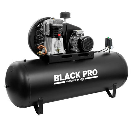 BLACK PRO NB7/500 twee-cilinder compressor, 500L, 11 bar, 652L/min, 400V - 360117