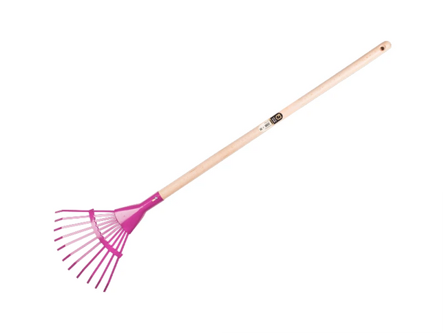 Kinderbladhark Jimmy purper met houten steel - 1470700