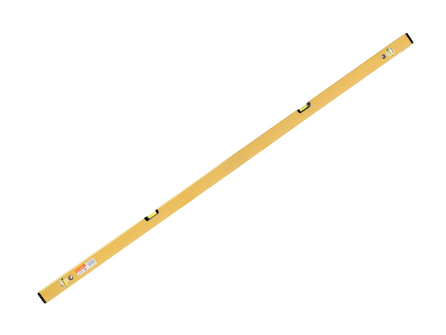 LABORA GOLD Waterpas 180 cm dikwandig aluminium, 4 libellen en stelvoetjes - 960118