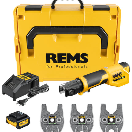 Rems perstang Mini-Press S 12V A2-22kN Set RFz 12+16+20 in L-Boxx - 401074R220