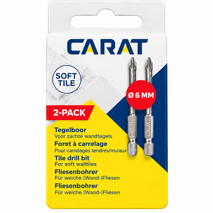Carat ETG tegelboor 2-pack 6 mm - ETG0060000