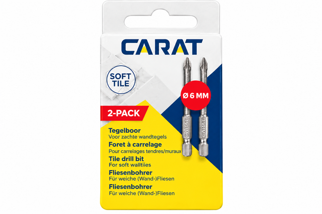 Carat ETG tegelboor 2-pack 6 mm - ETG0060000