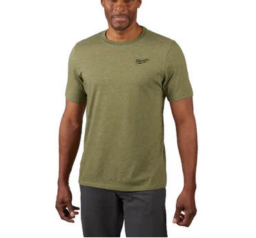 Milwaukee HTSSGN Hybride T-shirt korte mouw groen