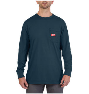 Milwaukee WTLSBLUII T-shirt lange mauw blauw