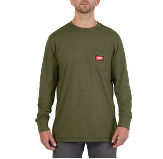 Milwaukee WTLSGRNII T-shirt lange mauw groen