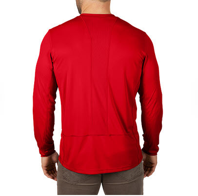 Milwaukee WWLSRD T-shirt lange mauw rood