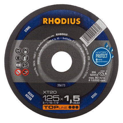 Rhodius- XT20- Doorslijpschijf- 125x1,5x22,23- 206173