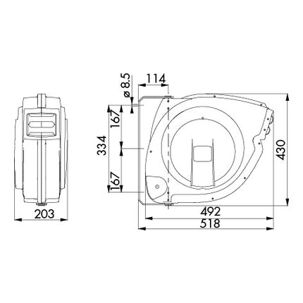 Contimac SLOWMOTION Persluchthaspel lucht/water 10mm 15bar - 20m - 26140