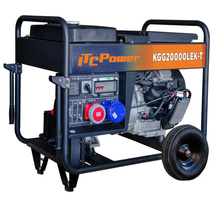 ITCPOWER GG20000LEK-T benzine aggregaat 13500W 230V/400V