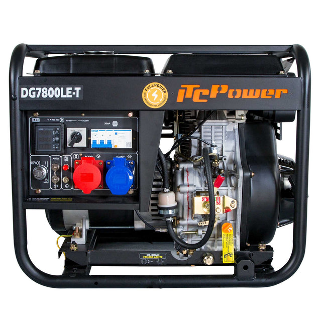 ITCPOWER DG7800LET diesel generator 6000W 230V/400V