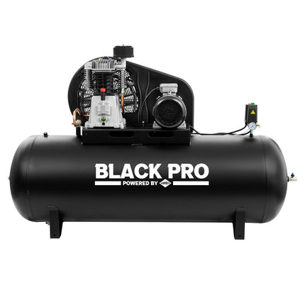 BLACK PRO NB7/500 twee-cilinder compressor, 500L, 11 bar, 652L/min, 400V - 360117