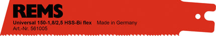 Rems Universalzaagblad 150-1,8/2,5 HSS-Bi Flexibel set van 5 st. - 561005R05