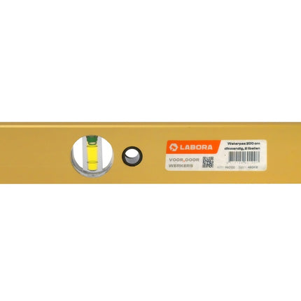 LABORA GOLD Waterpas 200 cm, 2 libellen, versterkte uitvoering - 960100