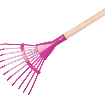 Jimmy kinderbladhark purper met houten steel - 1470700