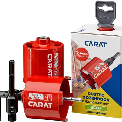 Carat 2-Pack dozenboor droog gebruik Ø82x 60x M16 ECO - HTS082EA25