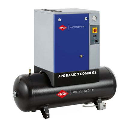 Airpress Schroefcompressor APS 3 Basic G2 Combi 10 bar 3 pk/2.2 kW 294 l/min 200 l - 362903