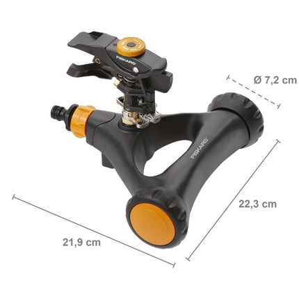 FISKARS Sectorsproeier metaal met wielen - 1023656