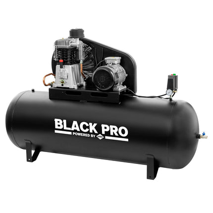 BLACK PRO NB7/500 twee-cilinder compressor, 500L, 11 bar, 652L/min, 400V - 360117