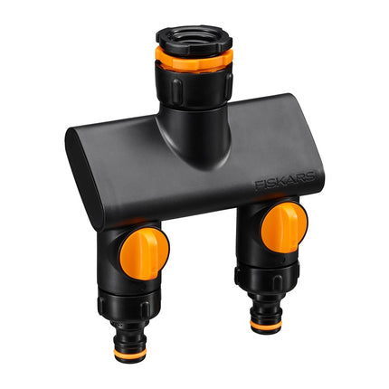 FISKARS Kraankoppeling 2 weg waterverdeler On/Off - 1027092