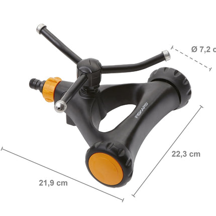 FISKARS Cirkelsproeier metaal met wielen - 1023657