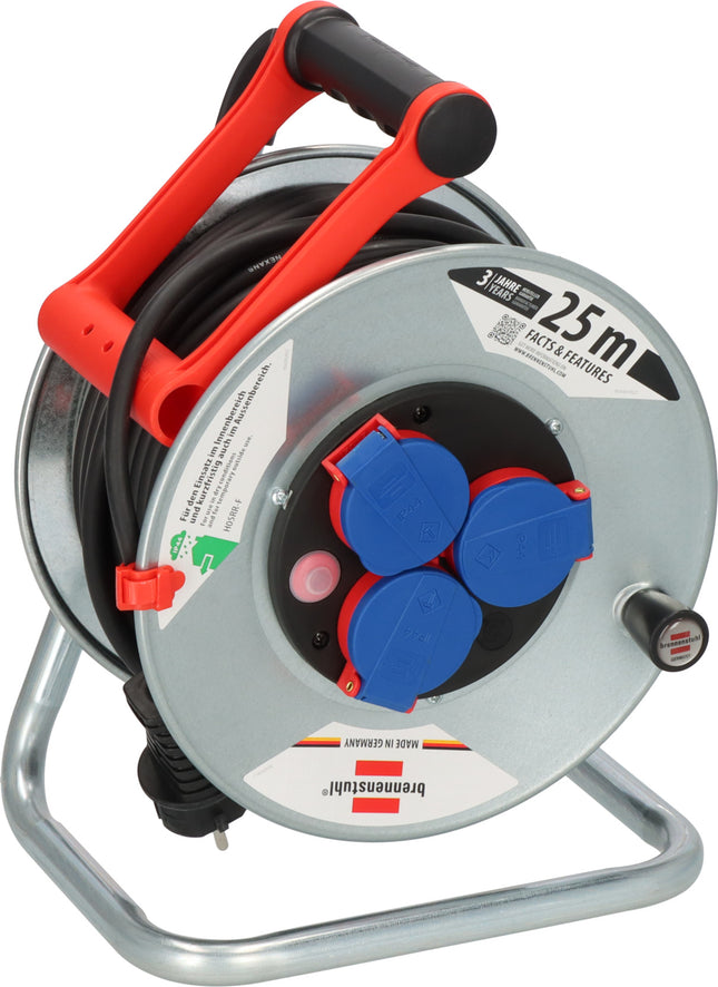 Brennenstuhl kabelhaspel 3x 230V 16A 3G1.5 25M - 1198520