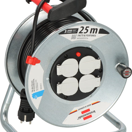 Brennenstuhl kabelhaspel 4x 230V 16A 3G1.5 25M - 1195056
