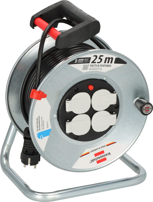 Brennenstuhl kabelhaspel 4x 230V 16A 3G1.5 25M - 1195056