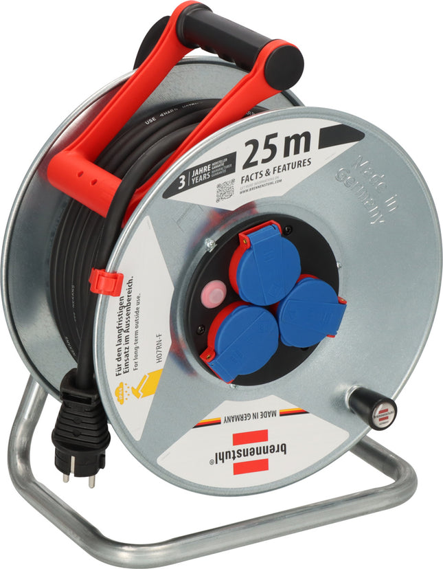 Brennenstuhl kabelhaspel 3x 230V 16A 3G2.5 25M - 1198350