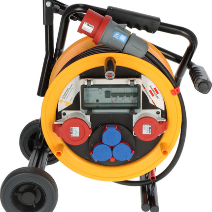 Brennenstuhl kabelhaspel met trolley 1x 400V 32A – 1x 400V 16A – 3x 230V 16A - 1319200010