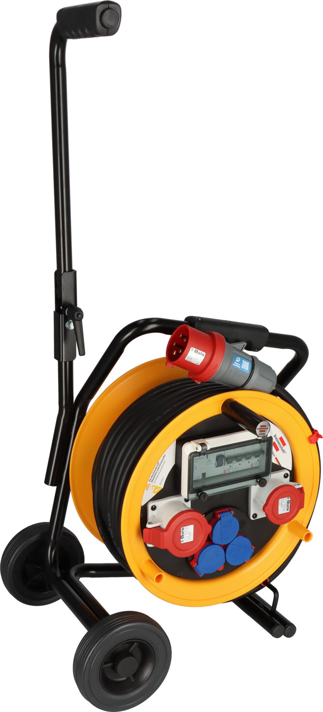 Brennenstuhl kabelhaspel met trolley 1x 400V 32A – 1x 400V 16A – 3x 230V 16A - 1319200010