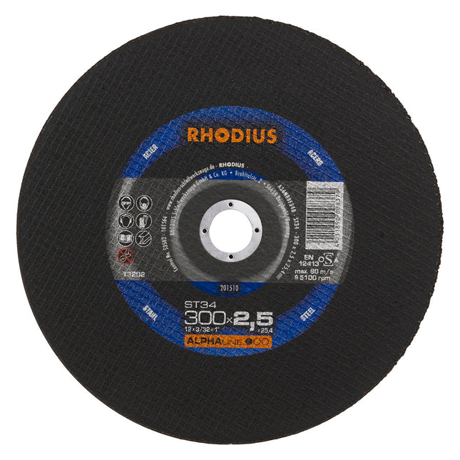 Rhodius- ST34- Doorslijpschijf- 300x2,5x25,40- 201510