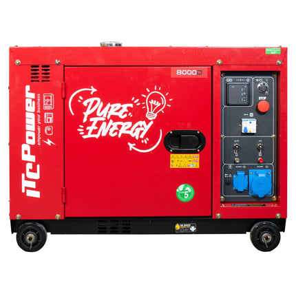 ITCPOWER 8000D diesel generator 6000W 230V - (Stage V)