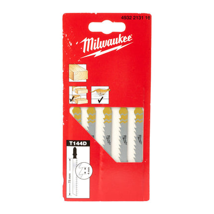 Milwaukee decoupeerzaagblad T144D 5 stuks - 4932213116