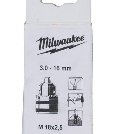 Milwaukee Tandkransboorhouder 3-16 mm M18x2.5 - 4932320014
