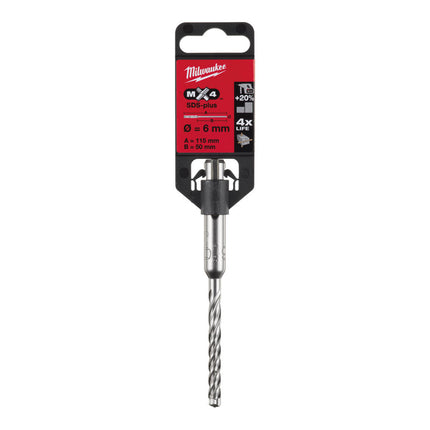 Milwaukee hamerboor 6x115mm SDS-plus RX4