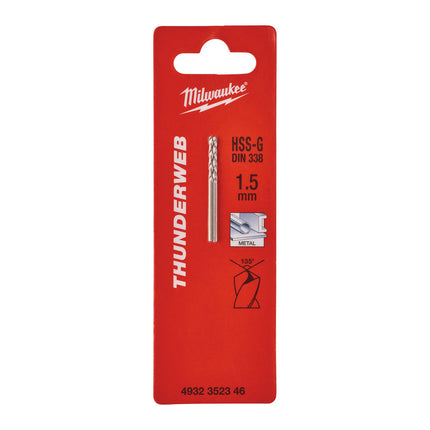Milwaukee metaalboor 1.5x40mm HSS-G ThW
