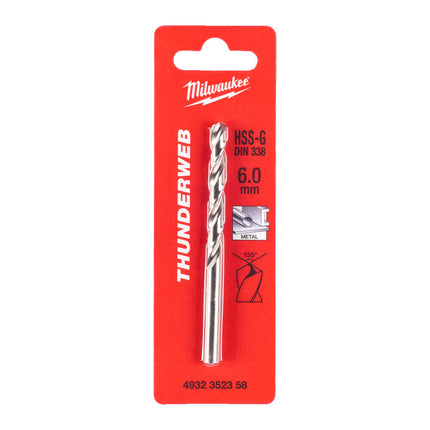 Milwaukee metaalboor 6.0x93mm HSS-G ThW
