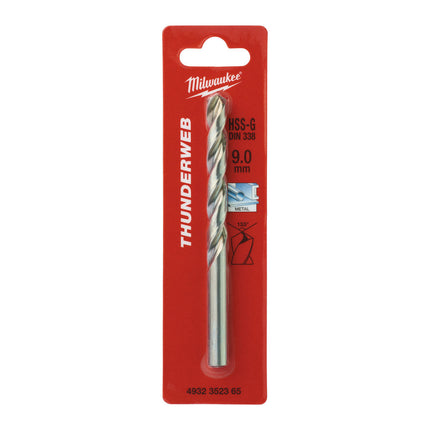 Milwaukee metaalboor 9x125mm HSS-G Thunderweb