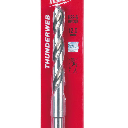 Milwaukee metaalboor 12.0x151mm HSS-G ThW